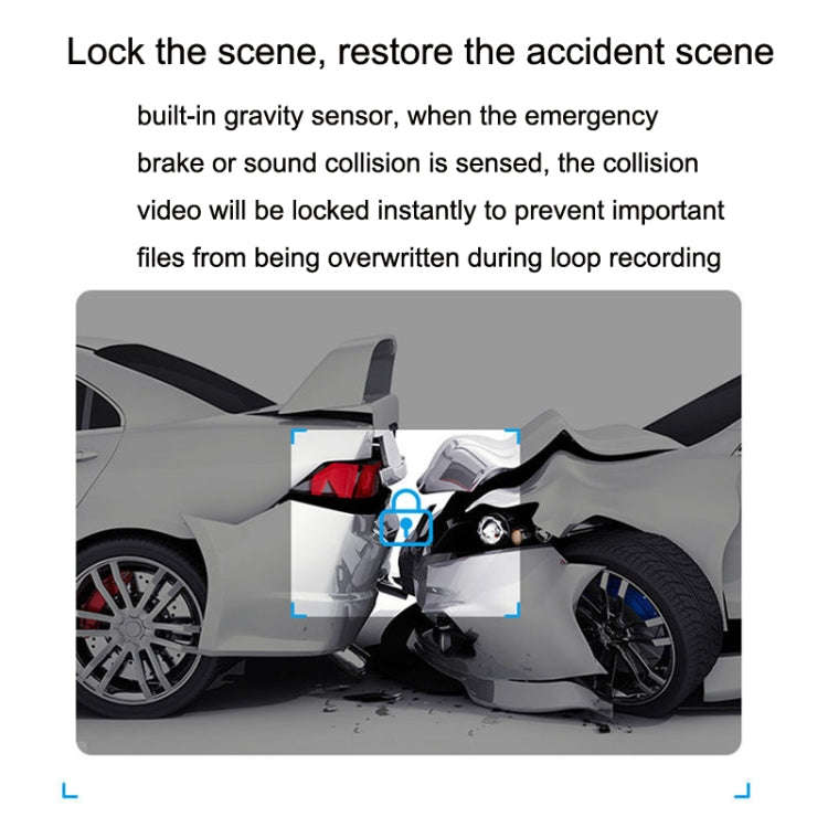 M1 Hidden Driving Recorder WiFi Phone Connecting Car Parking Monitoring 1080P HD Recorder(Without...