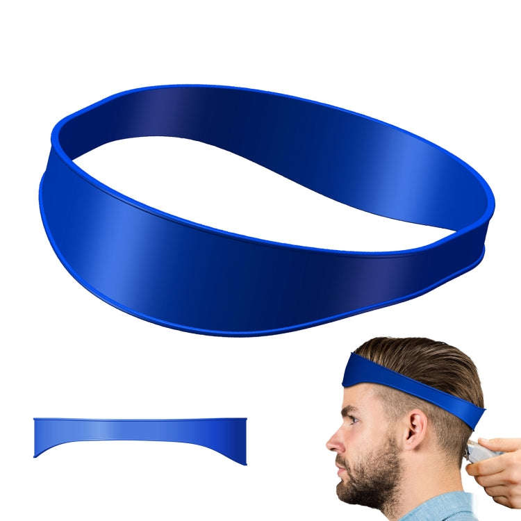 Salon Neck Hair Line Guide Barber Trim Ruler Hair DIY Tool Hair Trimming Template Tools(Blue)