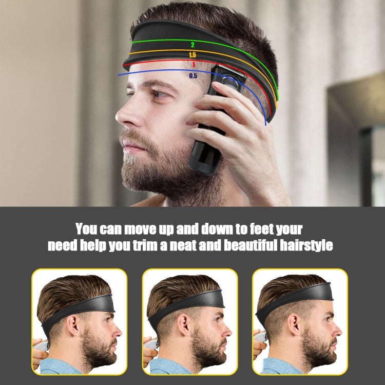 Salon Neck Hair Line Guide Barber Trim Ruler Hair DIY Tool Hair Trimming Template Tools(Blue)