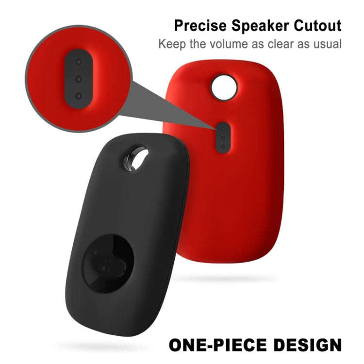For Tile Mate Pro Tracker Silicone Case One-piece Design Protective Cover(White)