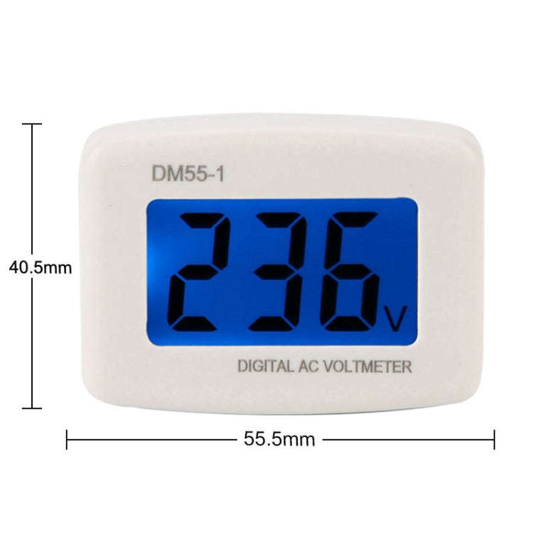 DM55-1 AC 110V- 220V LCD Digital Voltmeter Voltage Tester Detector Meter US Plug