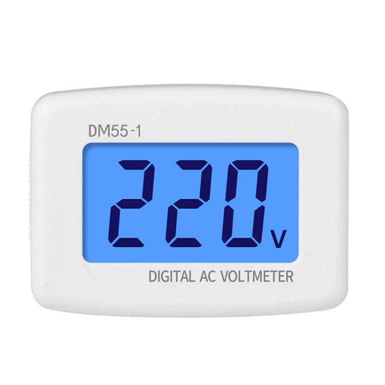 DM55-1 AC 110V- 220V LCD Digital Voltmeter Voltage Tester Detector Meter EU Plug