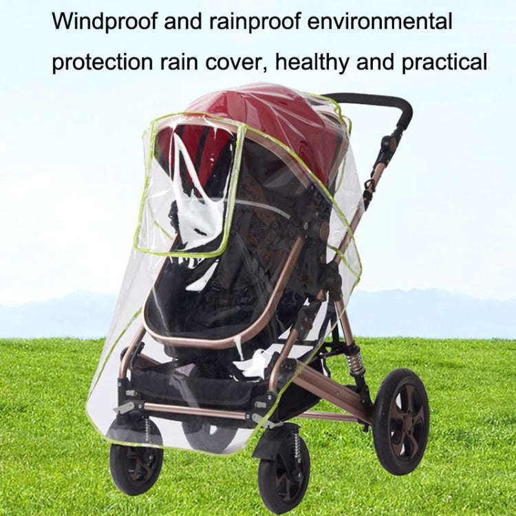 Baby Stroller Rain Cover Windproof Dustproof Raincoat High Landscape Special Rain Cover EVA Doubl...