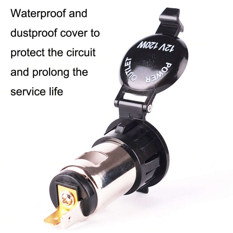 Car Cigarette Lighter Socket Waterproof Power Supply 120W/250W Modification 12/24V Cigarette Ligh...
