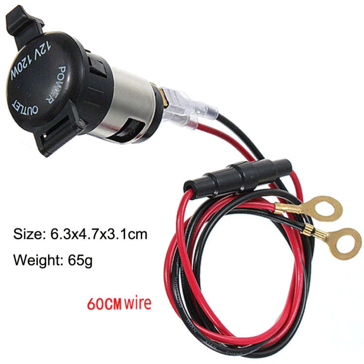 Car Cigarette Lighter Socket Waterproof Power Supply 120W/250W Modification 12/24V Cigarette Ligh...