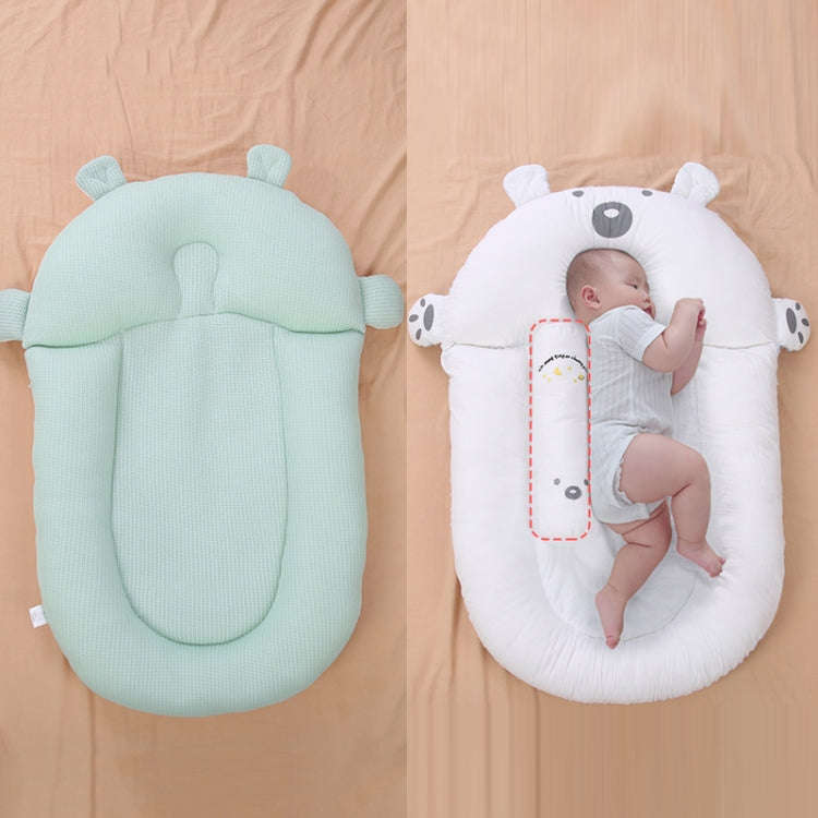 Newborn Baby Anti-startle Landing Wake-up Sleeping Cushions Spitting Milk Slope Pad(Sky Silk Green)