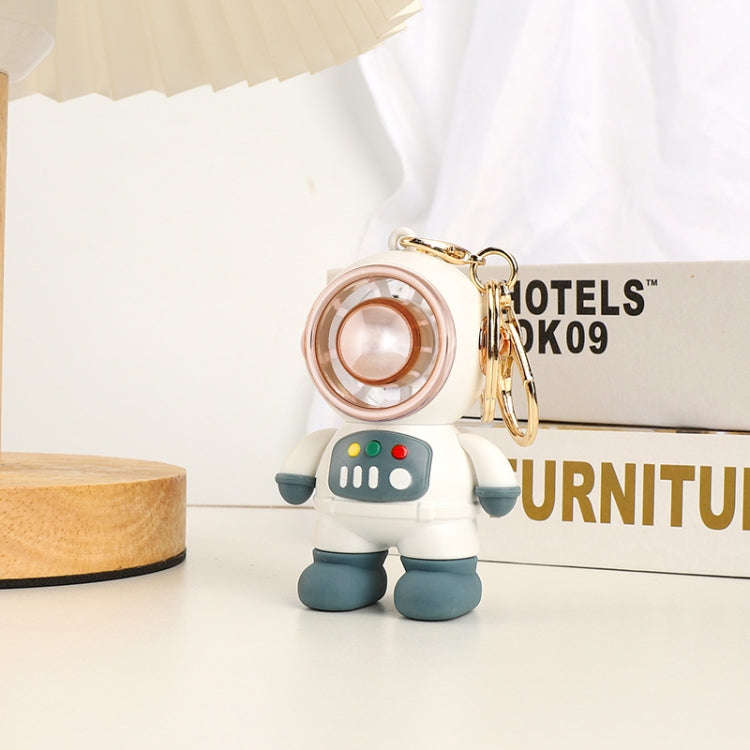 6092 Cartoon Astronaut Fan With Lanyard Portable Mini USB Charging Fan(Dark Gray)