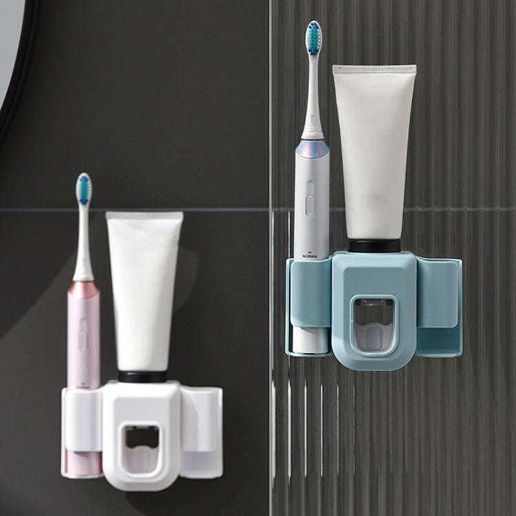 Electric Toothbrush Holder Automatic Toothpaste Squeezer Bathroom Wall Mounted Toothpaste Holder(...