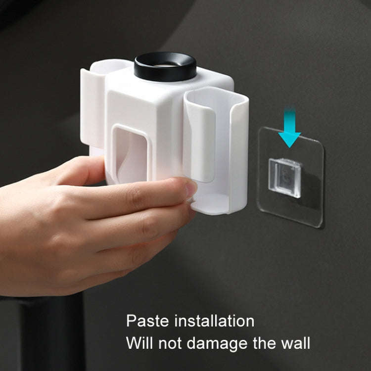Electric Toothbrush Holder Automatic Toothpaste Squeezer Bathroom Wall Mounted Toothpaste Holder(...