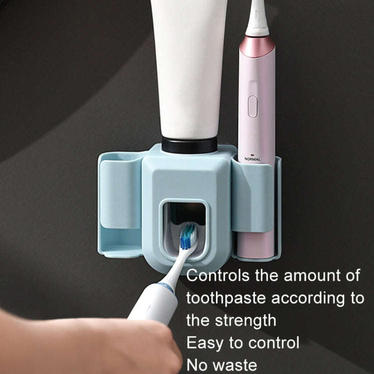 Electric Toothbrush Holder Automatic Toothpaste Squeezer Bathroom Wall Mounted Toothpaste Holder(...