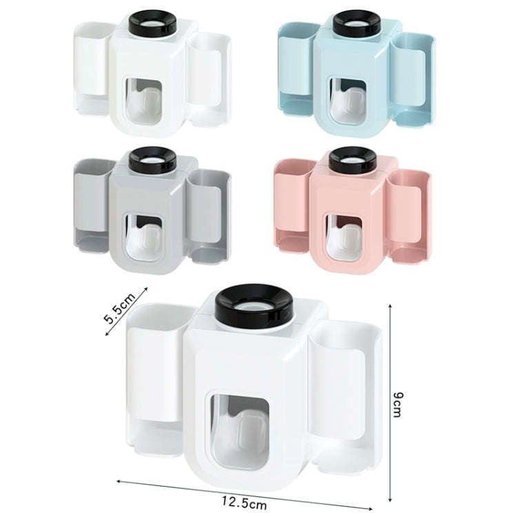 Electric Toothbrush Holder Automatic Toothpaste Squeezer Bathroom Wall Mounted Toothpaste Holder(...