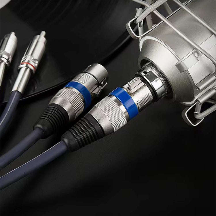 2RCA Male 2XLR Caron Male Speaker Audio Balance Cable, Length: 2m