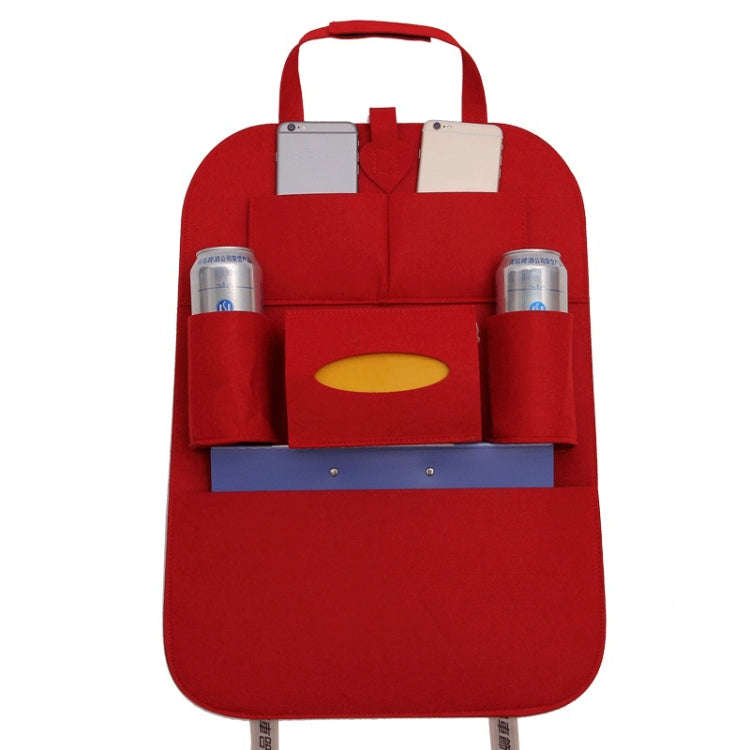 Car Multifunctional Seat Back Storage Hanging Bag, Size: 40x56cm(Red)