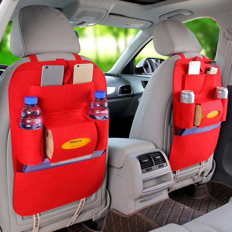 Car Multifunctional Seat Back Storage Hanging Bag, Size: 40x56cm(Red)
