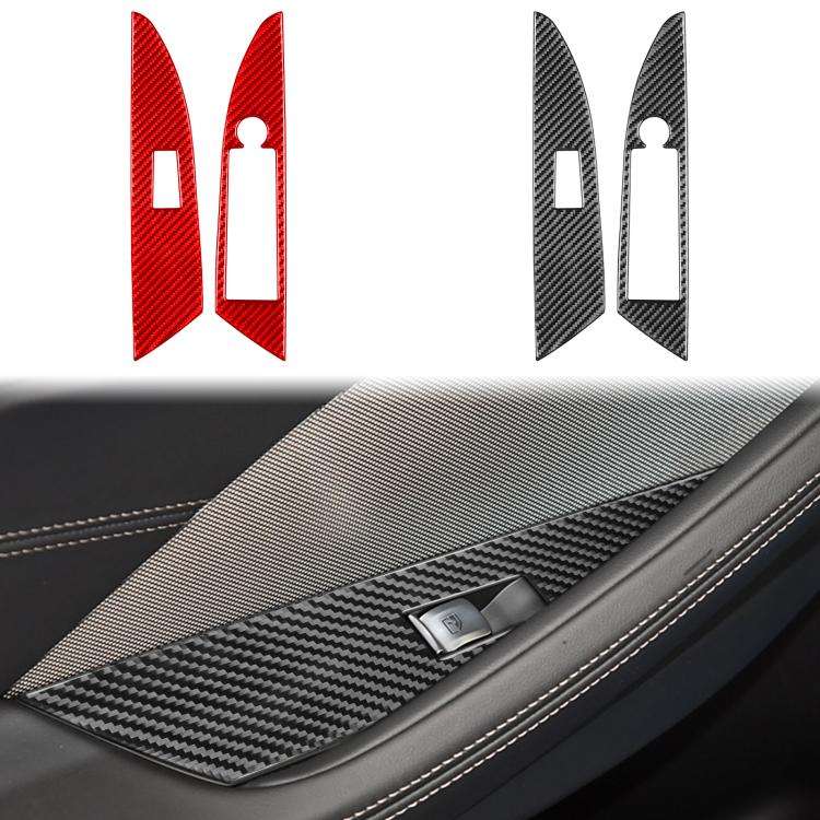 For 2019-2024 BMW 8 Series G14 2pcs /Set Right-hand Drive Glass Lift Convertible Stickers(Black)