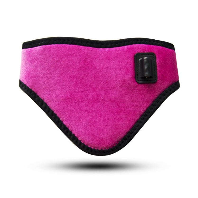 USB Electric Heating Neck Protector Graphene Neck Pain Relief Tool(Rose Red)