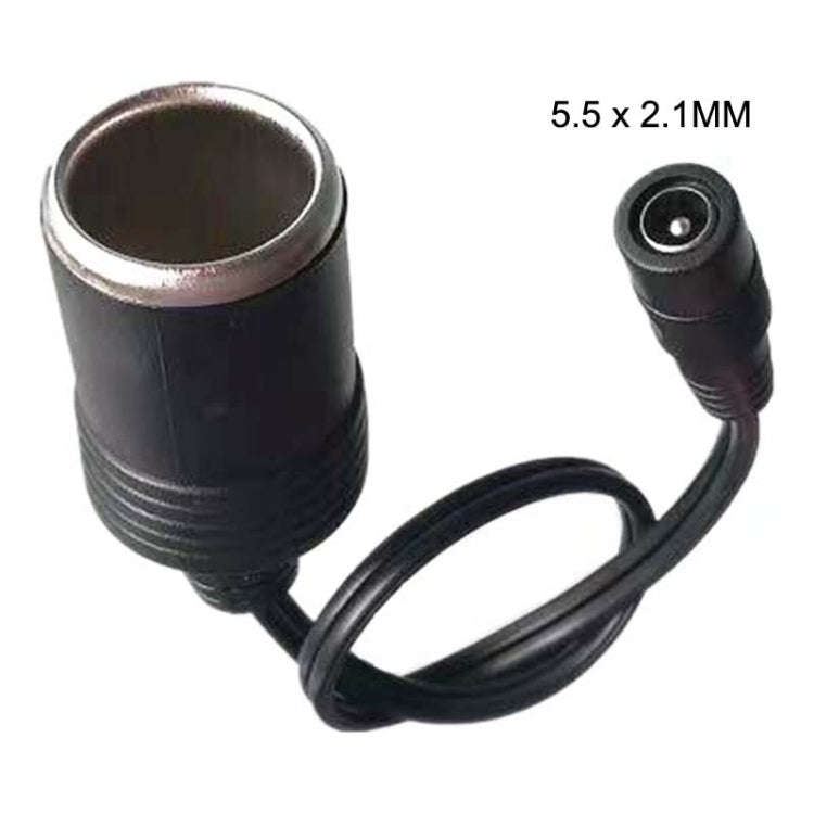 DC 5.5 x 2.1 mm Plug To Cigarette Lighter Mother Seat With DC Power Cord