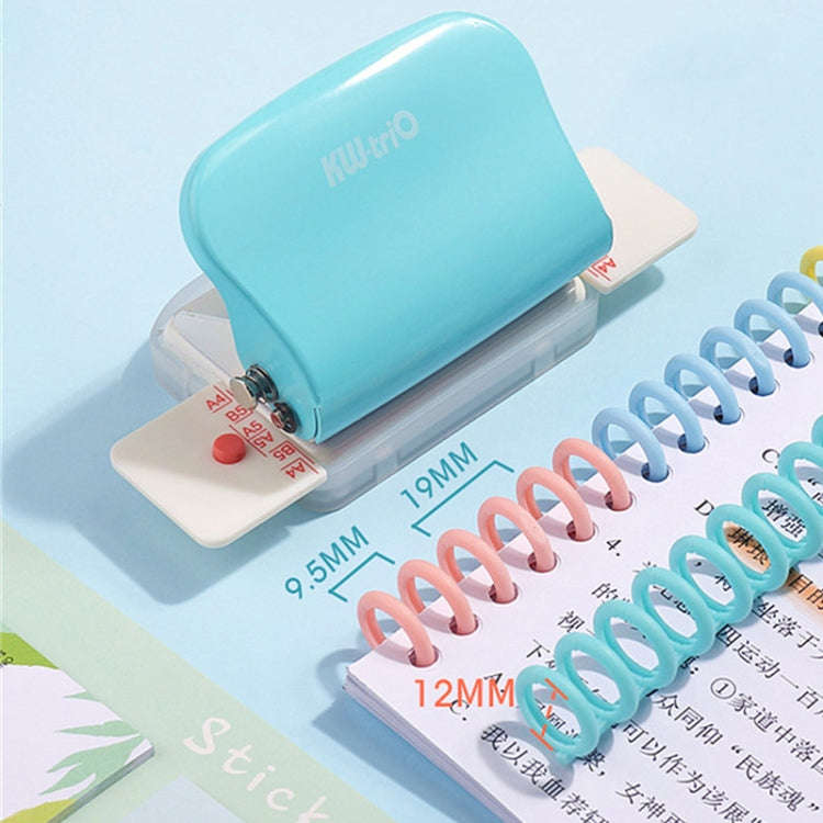 KW-TRIO 99h9 6 Holes A4 B5 Student Handmade Paper Hole Puncher(Navy Blue)