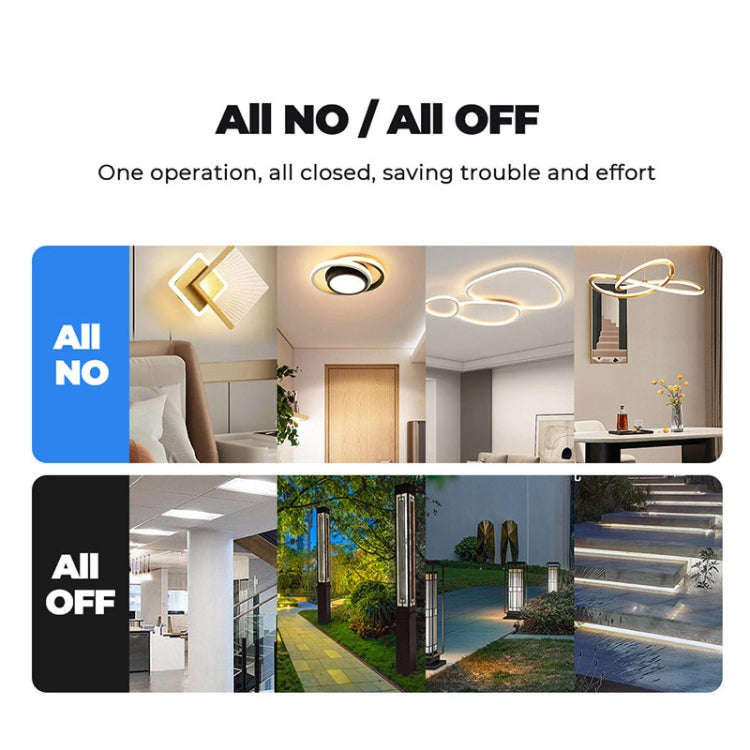 Tuya ZigBee Zero Firewire Touch Wall Remote Control Switch Light Control Voice Switch EU Plug, St...