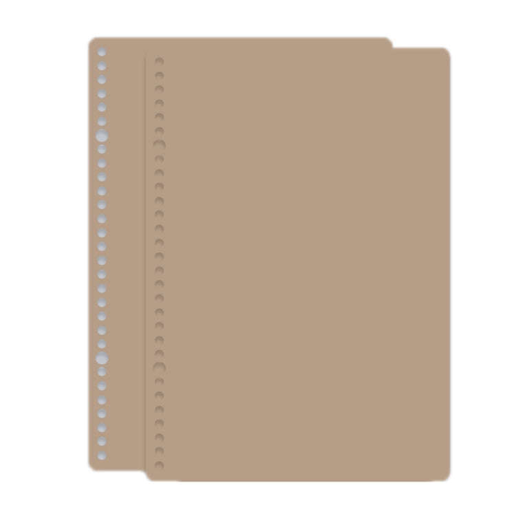 5sets Frosted Loose-Leaf Book Cover DIY Hand Book Cover, Size: A4(Milk Coffee Color)