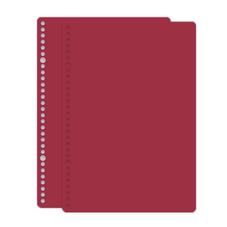 5sets Frosted Loose-Leaf Book Cover DIY Hand Book Cover, Size: A5(Gallon Red)