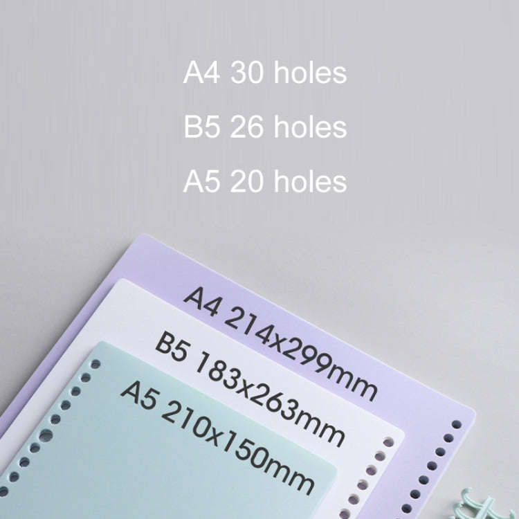 5sets Frosted Loose-Leaf Book Cover DIY Hand Book Cover, Size: A5(Lotus Color)