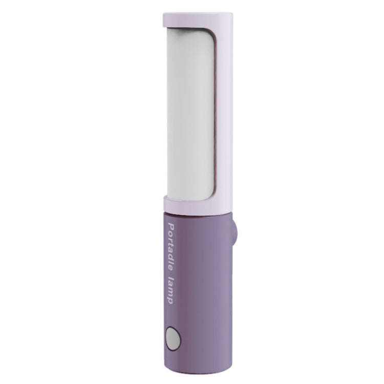 GIVELONG Handheld Mini Magnetic Lamp LED Intelligent Infinity Button Type Desk Lamp(Purple)