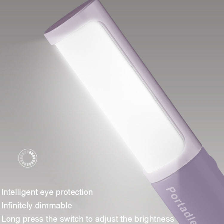 GIVELONG Handheld Mini Magnetic Lamp LED Intelligent Infinity Button Type Desk Lamp(Purple)