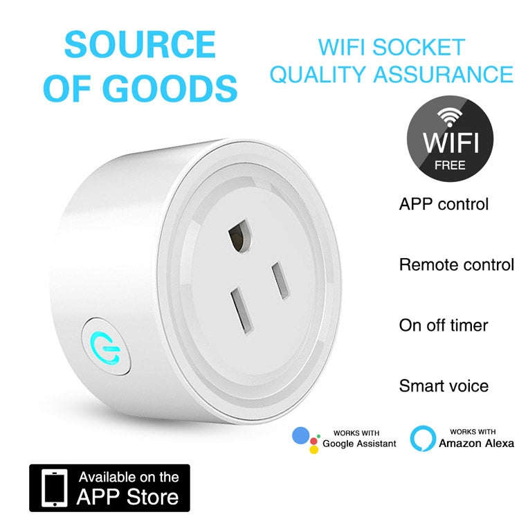 Tuya Smart App Wifi Smart Socket Phone Remote Timing Voice Switch Supports Alexa UK Plug, Style: ...