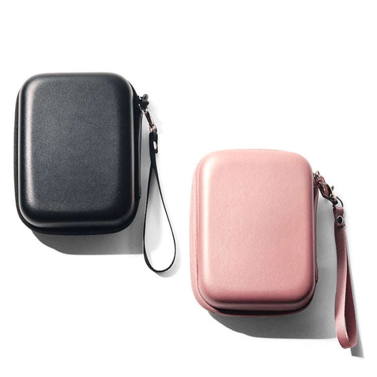 For FUJIFILM Instax Mini EVO  Link LiPlay PU Leather Camera Bag  With Wrist Strap(Black)
