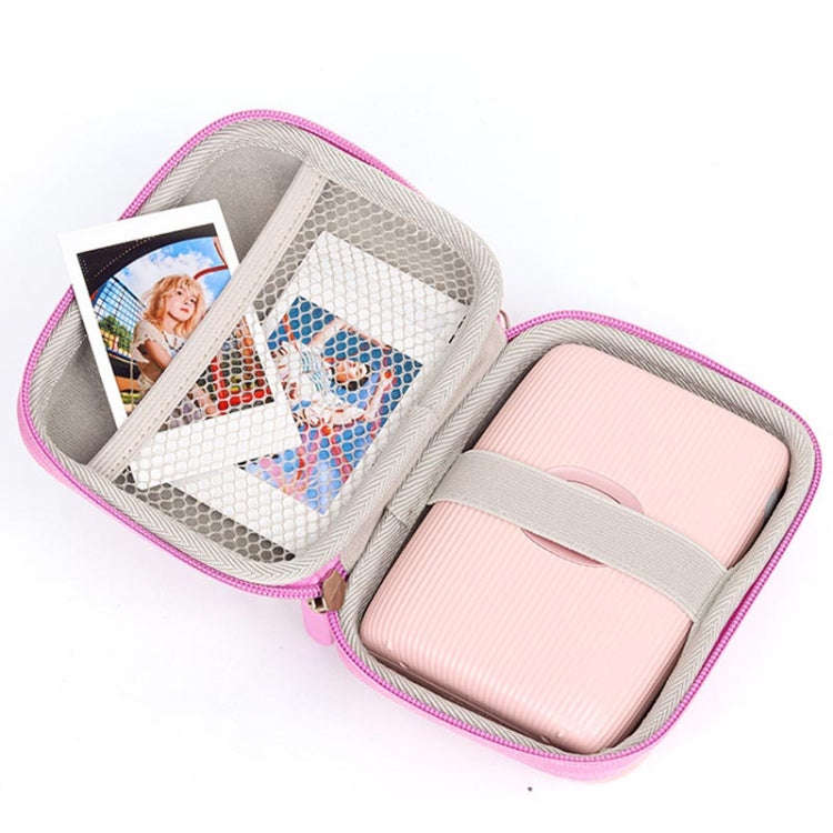 For FUJIFILM Instax Mini EVO  Link LiPlay PU Leather Camera Bag  With Wrist Strap(Phantom Silver)
