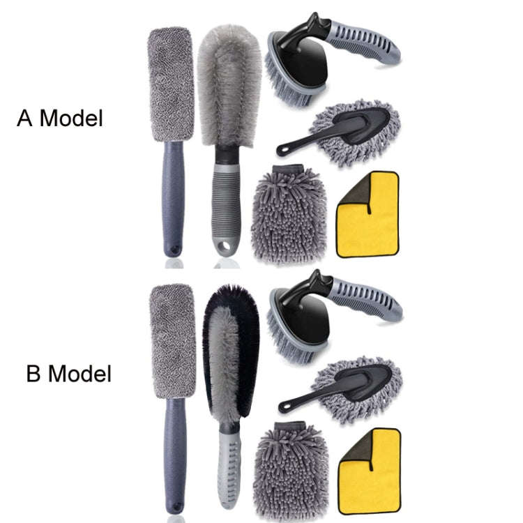 6pcs/Set Gloves Dusting Tire Brush Car Cleaning Brush Set(A Model)