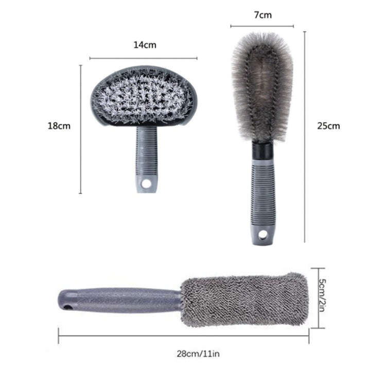 6pcs/Set Gloves Dusting Tire Brush Car Cleaning Brush Set(A Model)