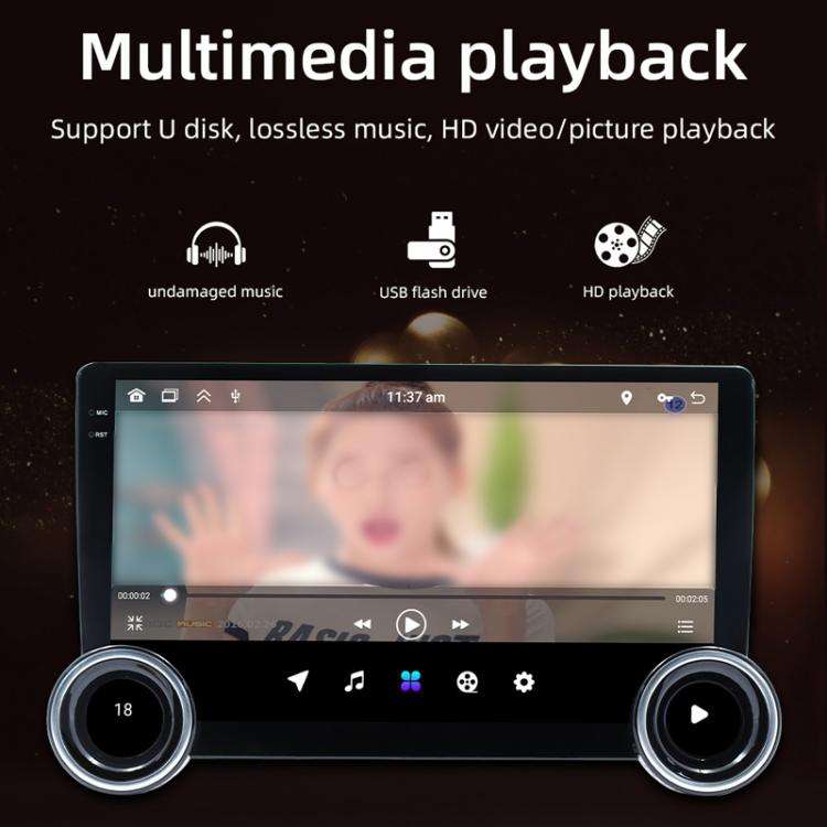 10.1 inch IPS Display + 2.5D Touch Screen Bluetooth FM Radio Car Navigation Machine, Memory: 2+32G