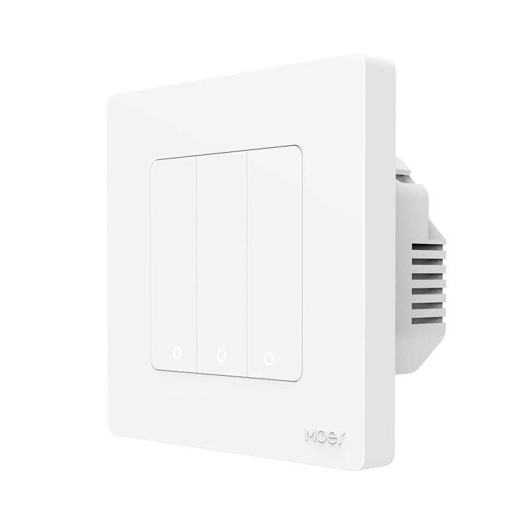Tuya ZigBee Smart Single-fire Zero-fire Sharing Timing Voice Wall Switch EU Plug, Style: 3  Ways ...
