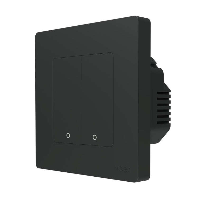 Tuya ZigBee Smart Single-fire Zero-fire Sharing Timing Voice Wall Switch EU Plug, Style: 2 Ways (...