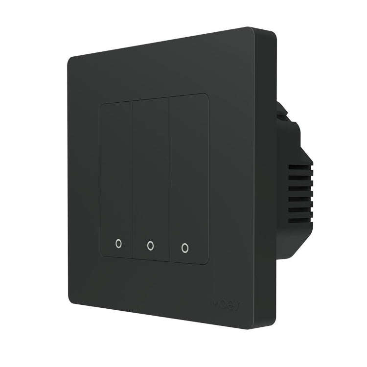 Tuya ZigBee Smart Single-fire Zero-fire Sharing Timing Voice Wall Switch EU Plug, Style: 3 Ways (...