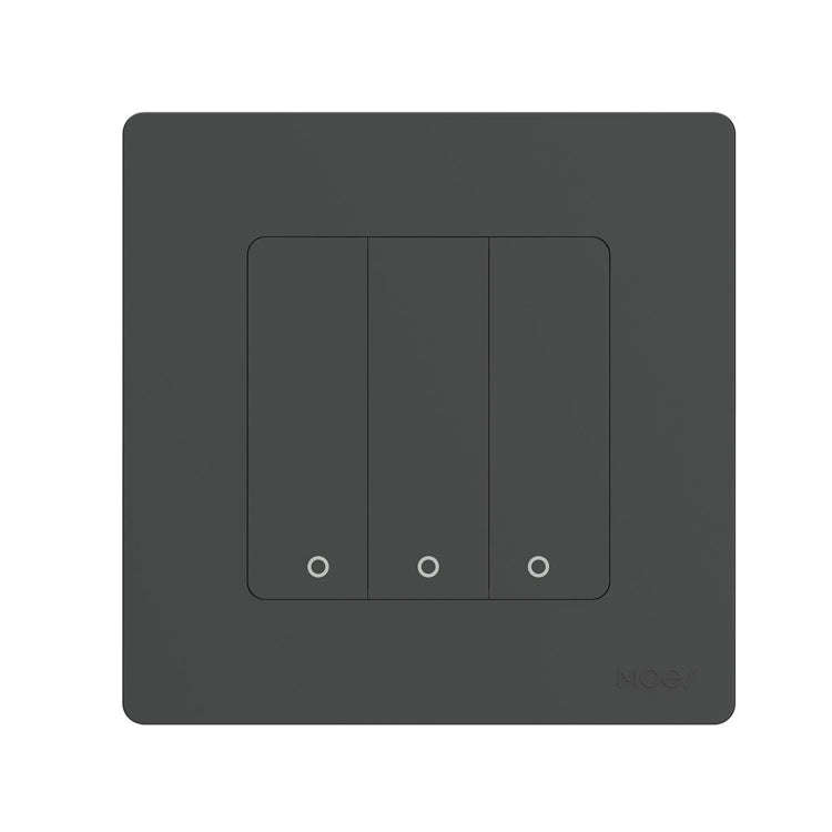 Tuya ZigBee Smart Single-fire Zero-fire Sharing Timing Voice Wall Switch EU Plug, Style: 3 Ways (...