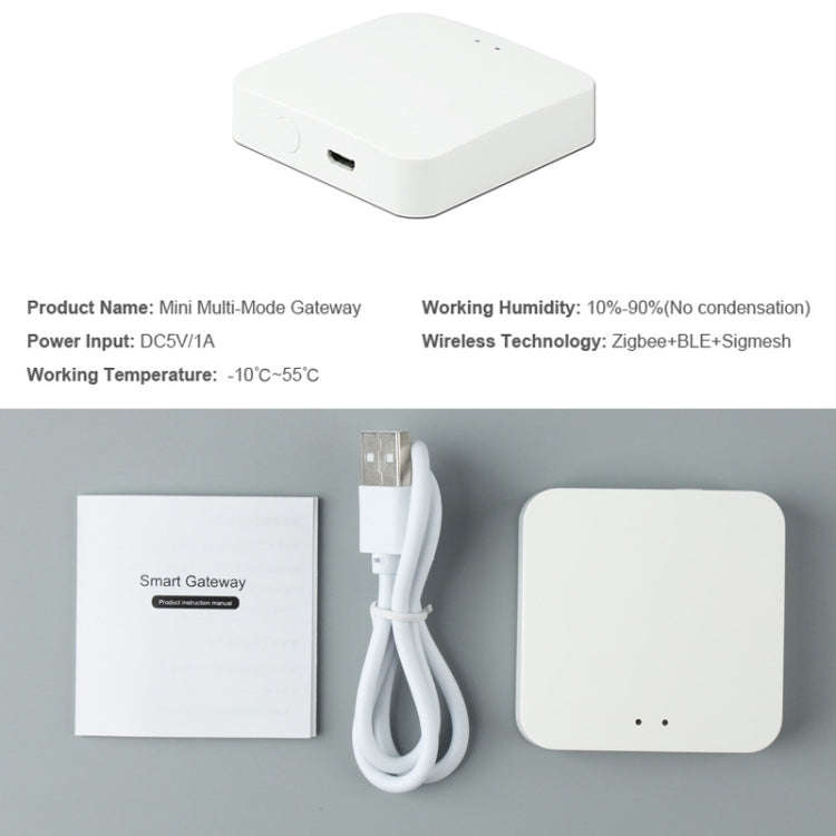 Tuya Intelligent Wireless Gateway Bluetooth Mesh+Zigbee Multimode Network Remote Control Full Hou...