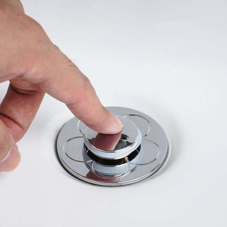 005 Washbasin Bouncing Core Push-type Deodorant Drain Plug, Specification: Gray