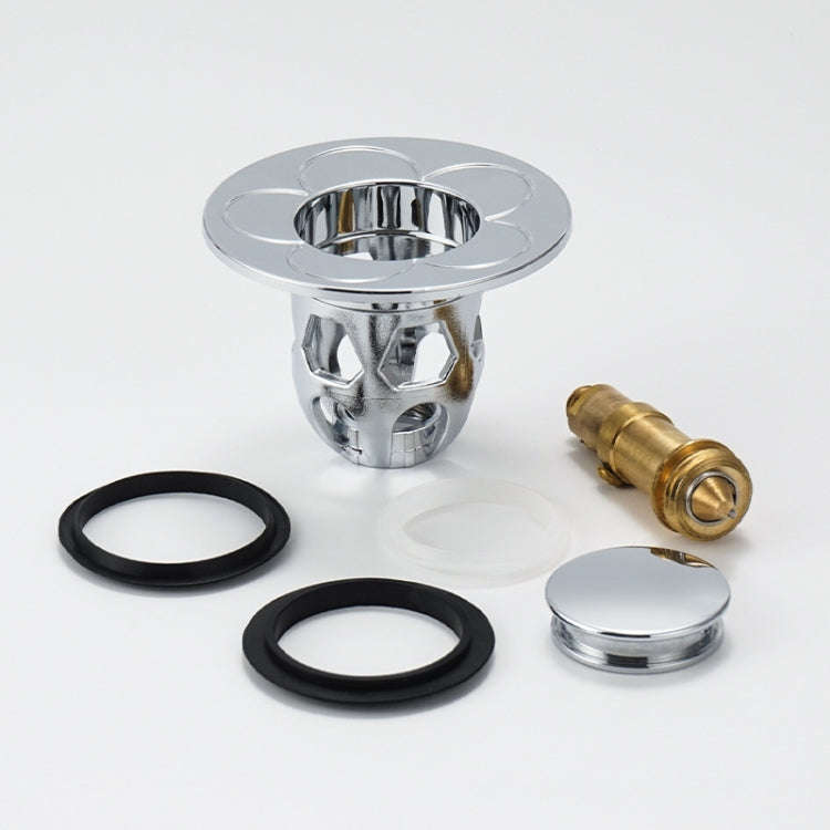 005 Washbasin Bouncing Core Push-type Deodorant Drain Plug, Specification: Gray