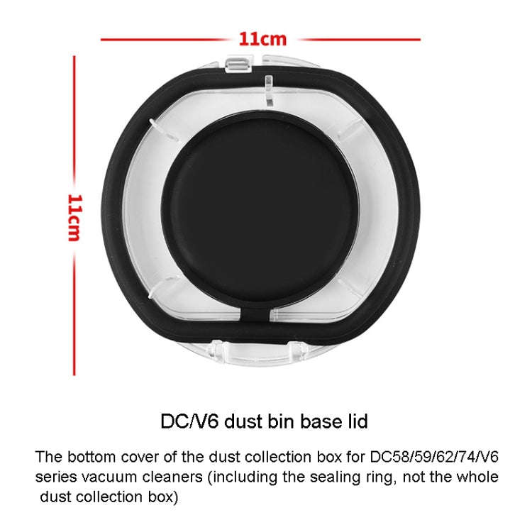 For Dyson V6 Dust Bin Base Lid Vacuum Cleaner Replacement Accessories