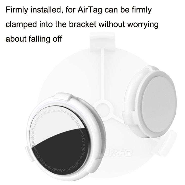 Sunnylife TY-Q9354 For DJI Avata / Mavic 3 / Mini 3 Pro Installation AirTag Locator Bracket(White)