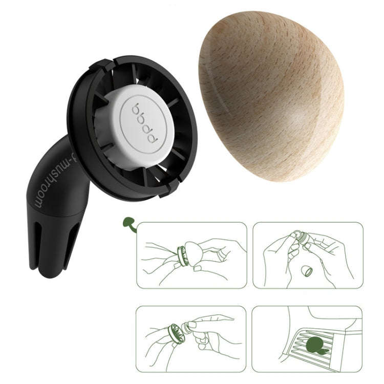 bbdd Mushroom Car Air Vent Aromatherapy Ornament(Shatin)