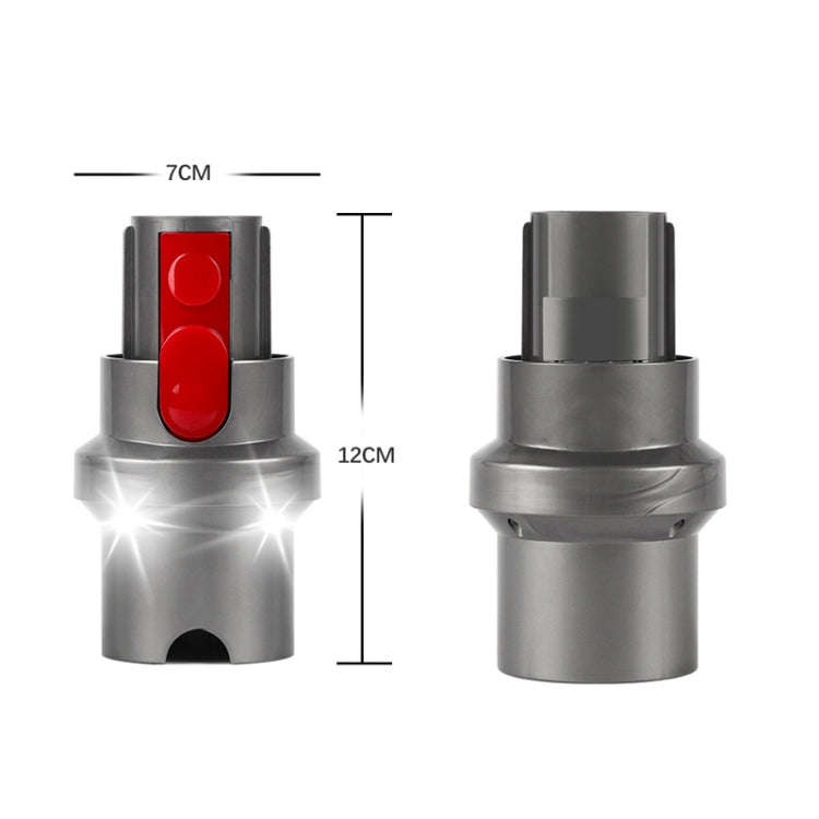 For Dyson V7 V8 V10 V11 V15 Vacuum Cleaner Suction Head Adapter with LED Light