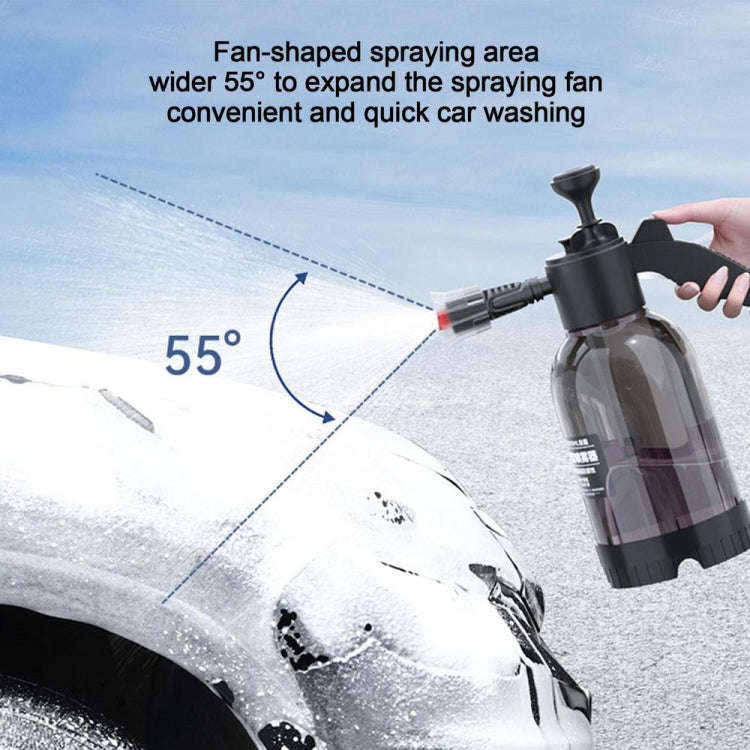 2L Foam Sprayer Pressure Spray Bottle for Car Washing Plants Watering Fertilizing(Black)