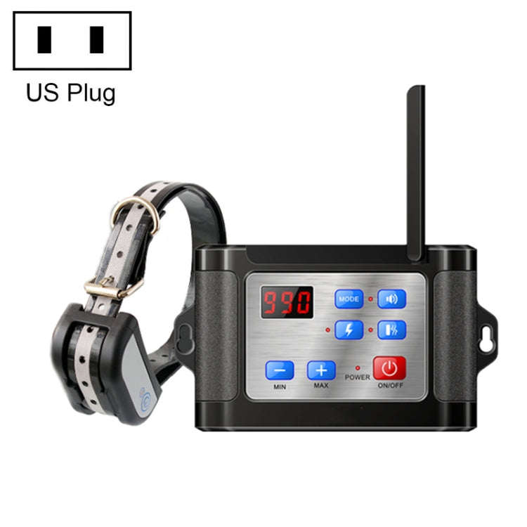 Outdoor Wireless Electronic Pet Fence Night Reflective Collar, Specification: One for One(US Plug)