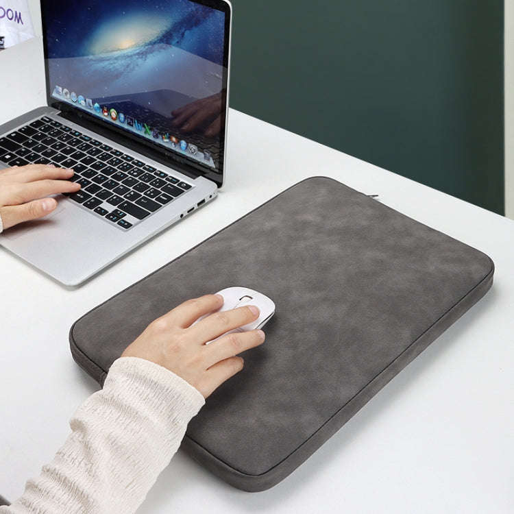 ND12 Lambskin Laptop Lightweight Waterproof Sleeve Bag, Size: 13.3 inches(Deep Gray)