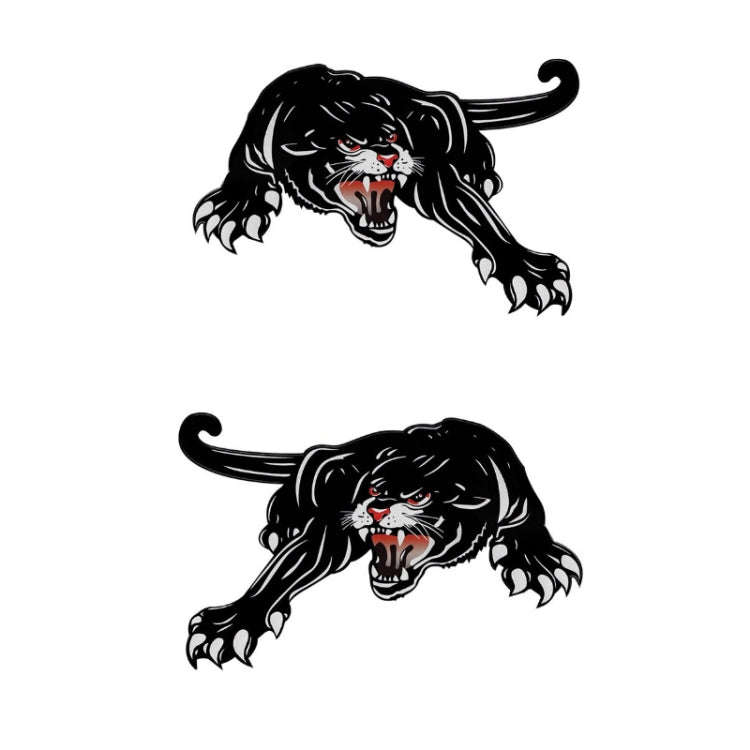 Colorful Black Panther Car Hood Door Reflective Sticker(Head Towards The Left)