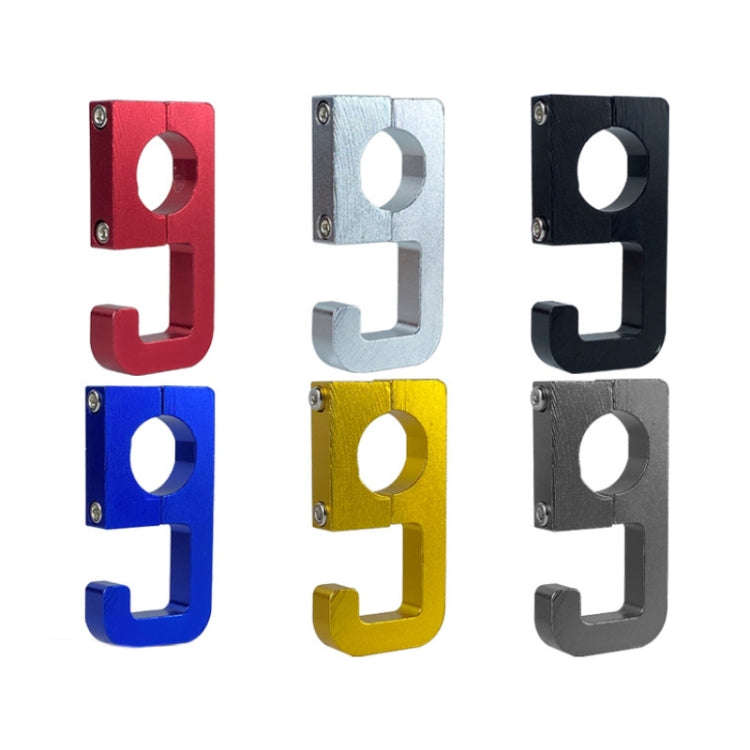 2pcs Motorcycle Type 69 Aluminum Alloy Multifunctional Helmet Hook(Blue)